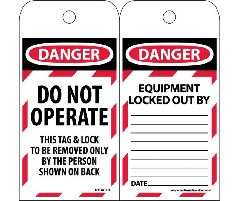 EZ PULL DO NOT OPERATE TAGS - Flammable Storage Cabinets